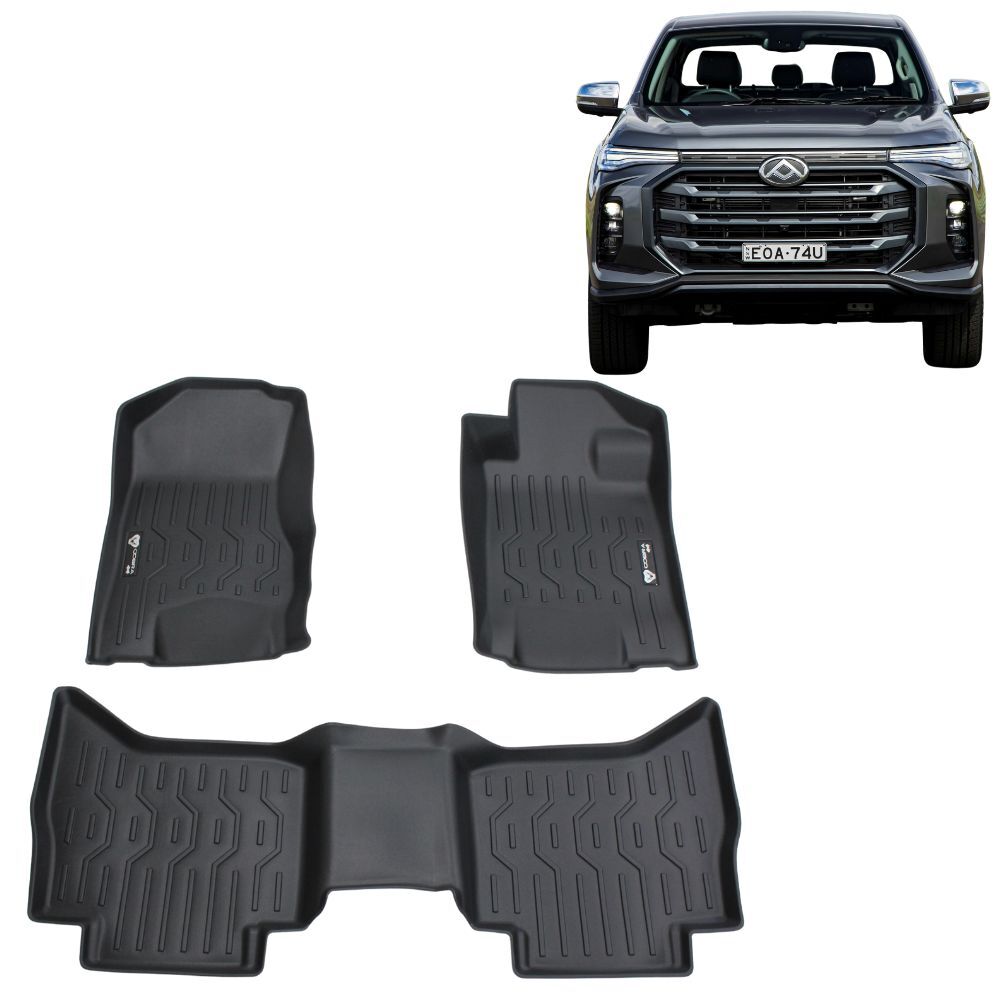 5D TPE Floor Mats Liner suits LDV T60 2017-2024 Carpet Plastic Rubber Mat T90