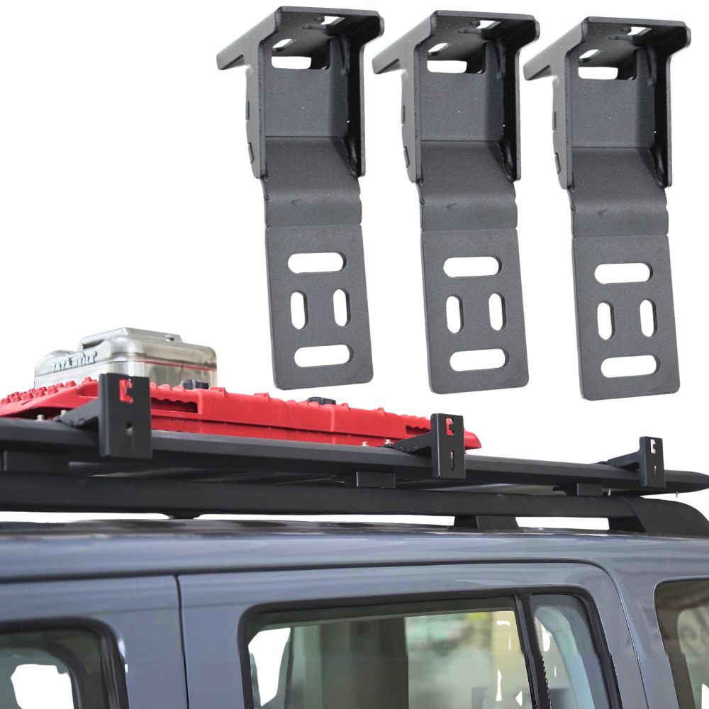 Cobra 4x4 3 x Heavy Duty Side Awning Brackets Suits Roof Rack With Channels Bracket Set 