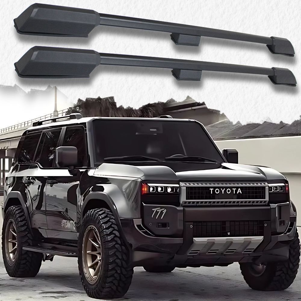 Premium Roof Side Rails Suits Landcruiser Prado 250 Series Lexus GX550 Platform Flat Aluminium Rack OEM Style LC250