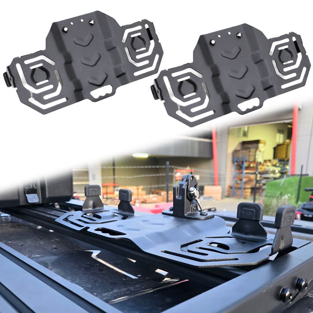 Clamp On Brackets Add Ons For 70L Cobra 4x4 Storage Box Only Roof Rack Cargo Carrier Mounting