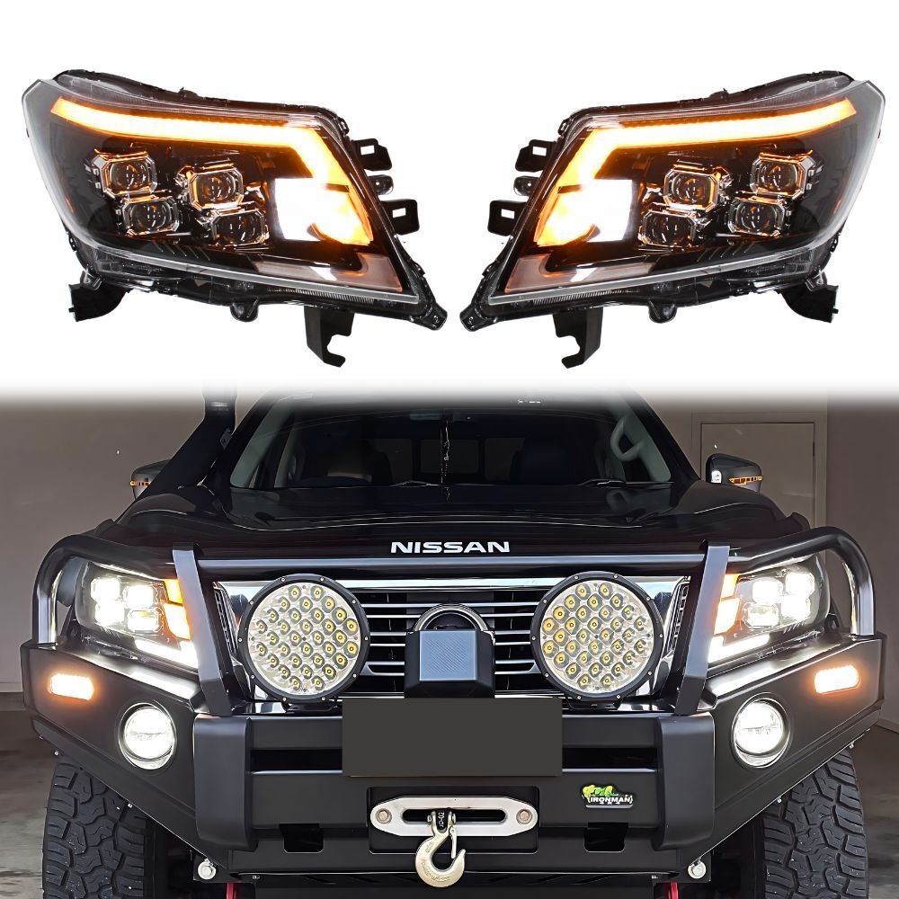 Spider Eye Update to Facelift Head Lights Suits Nissan Navara NP300 D23 2015 - 2020 - Halogen Models Only