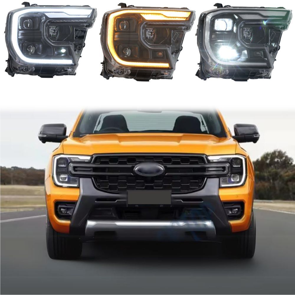 OEM Style Upgrade LED DRL Headlights Suits Ford Ranger Next Gen 2022 onwards XL XLS Headlights