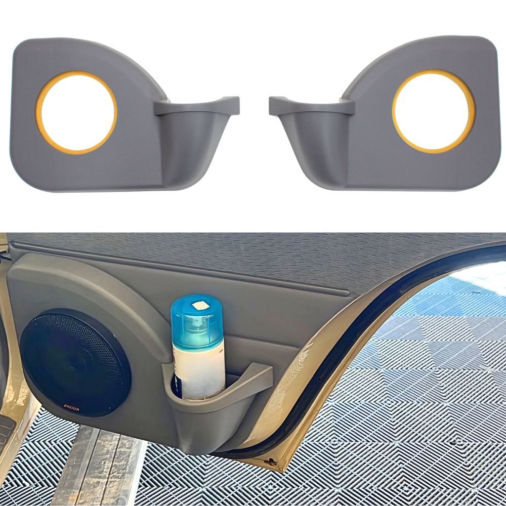 Rear Cup Holder Speaker Door Pods Suits Landcruiser 76 SUV 79 Dual Cab Back Console Pannels Low Profile Grey
