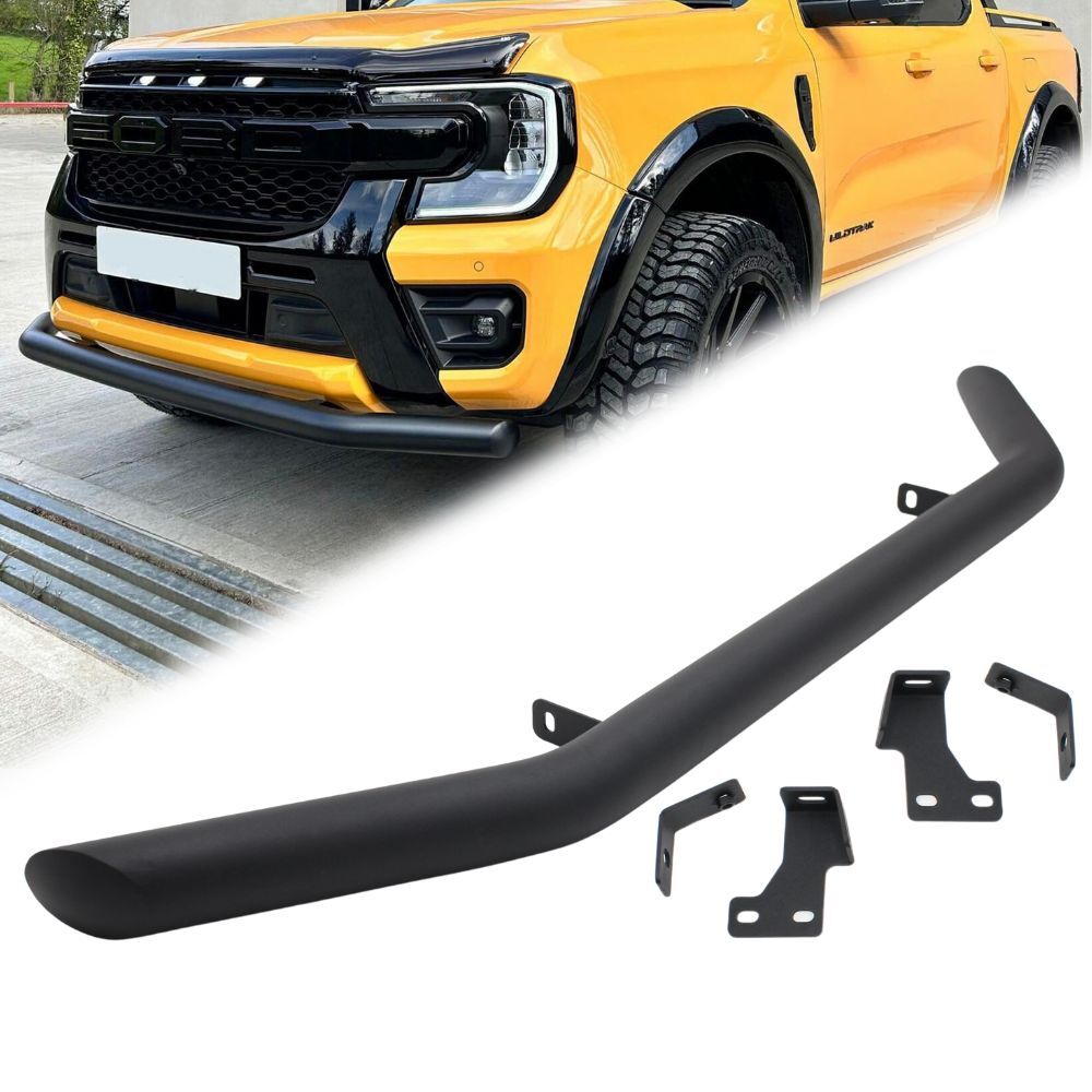 Low Profile Steel Nudge Bar suits Ranger Next Gen 2022 onwards Front Grill Bull Bumper Guard Low Style