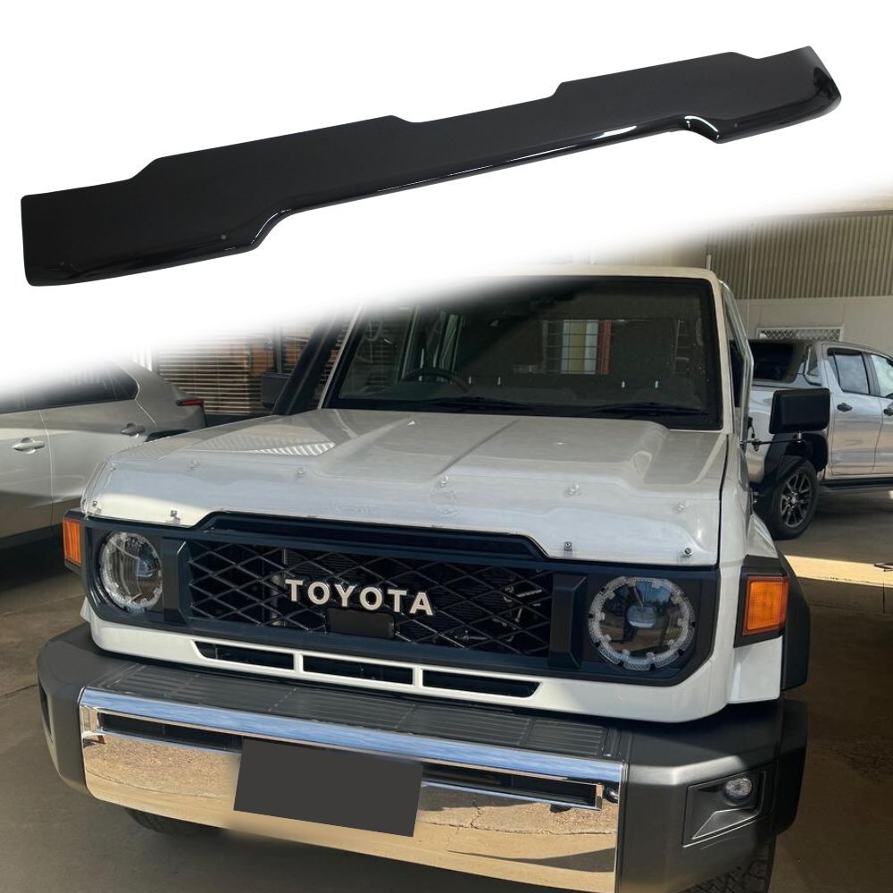 Bonnet Protector Suits LandCruiser 70 76 78 79 Series 2024 onwards Models Cover Visor Guard Wind Facelift