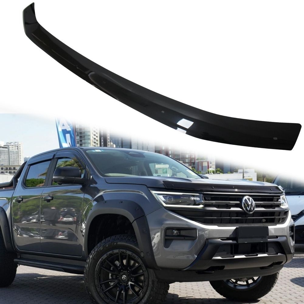 Bonnet Protector Fits VM Amarok 2023 Next Gen onwards Hood onwards Guard Visor Tint Black