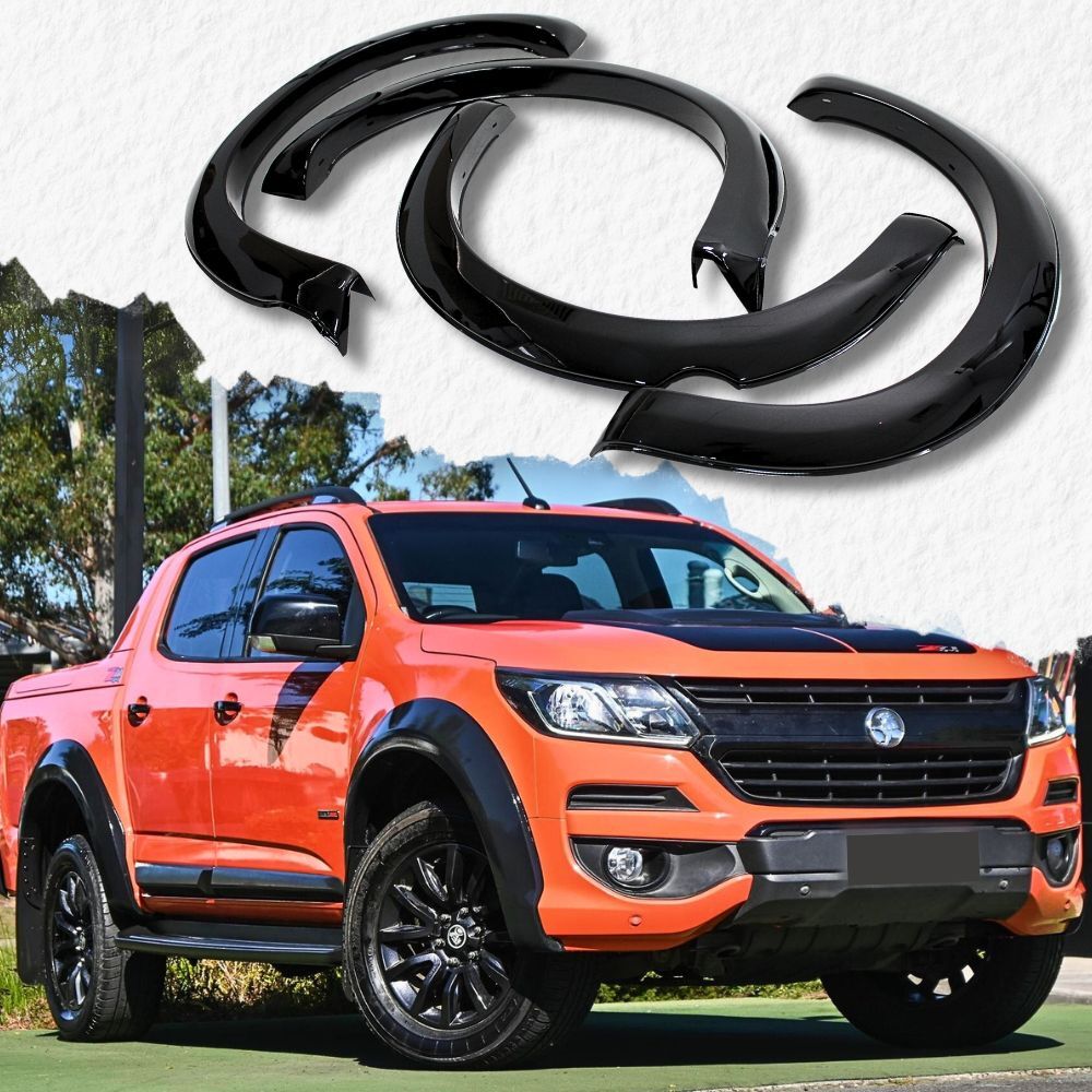 Fender Flares Oem Style Gloss Black Suits Holden Colorado 2017 Onwards Guard Arch Flare