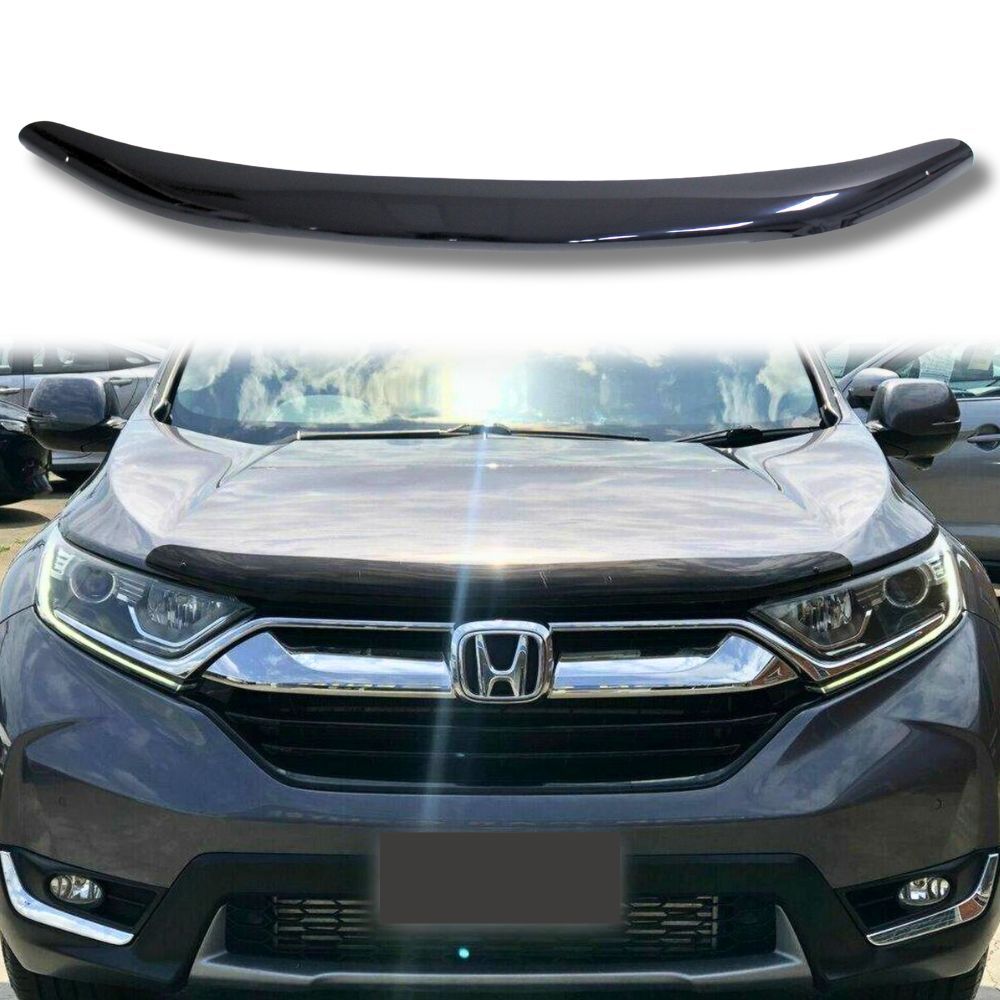 Bonnet Protector Fits Honda CRV RW CR-V MY18 Oct 2017 Onwards Hood Guard Visor Tint Black