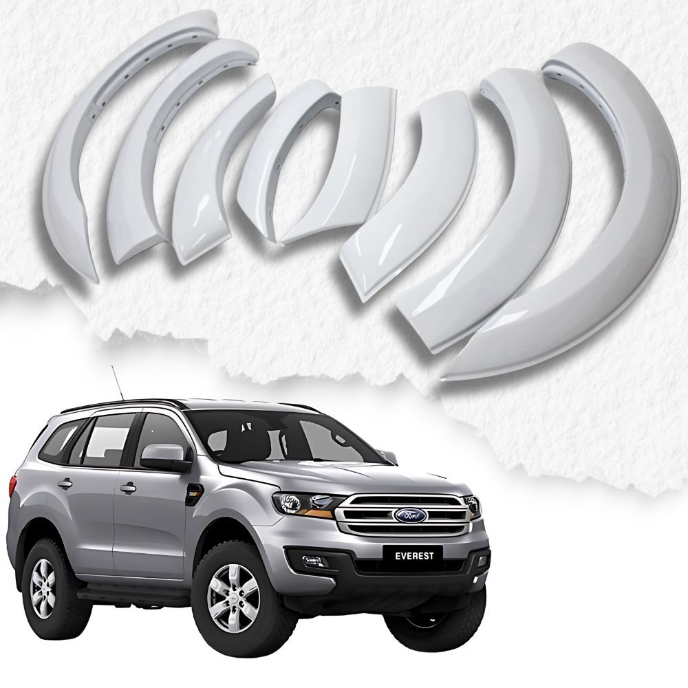 Gloss White OEM Style Fender Flares For Ford Everest 2015 - 2022 3m Guard Arch