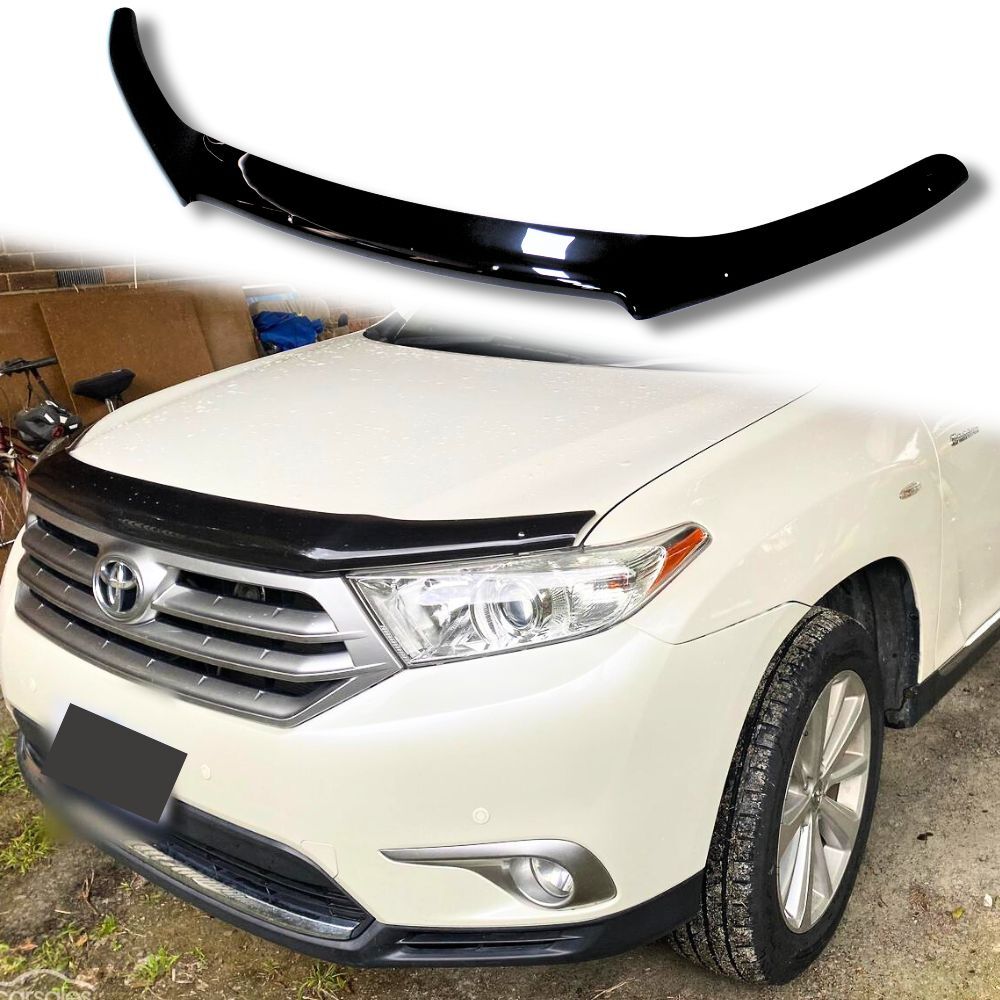 Bonnet Protector Fits Toyota Kluger GSU5 12/2013 - 2020 Hood Guard Visor Tint Black