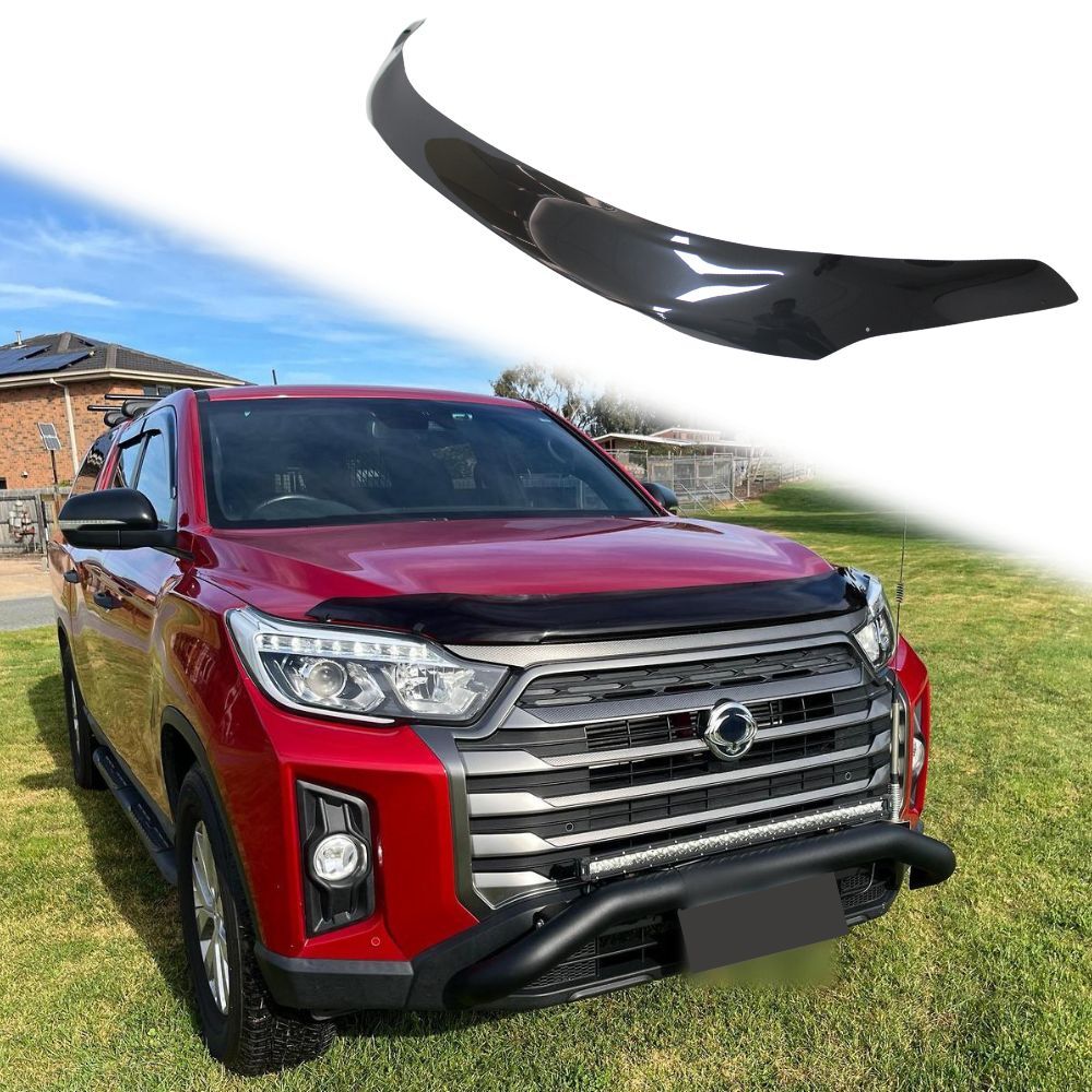 Bonnet Protector Suits SsangYong Musso 2019 Onwards Models Cover Visor Guard Wind