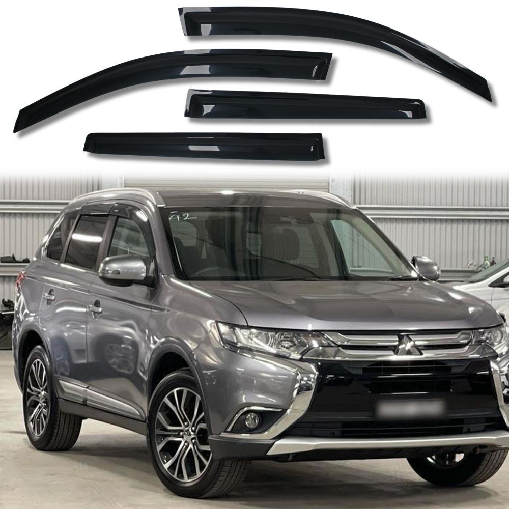 Weather Shields Fits Mitsubishi Outlander 2013 - 2021 Window Visors Weathershields