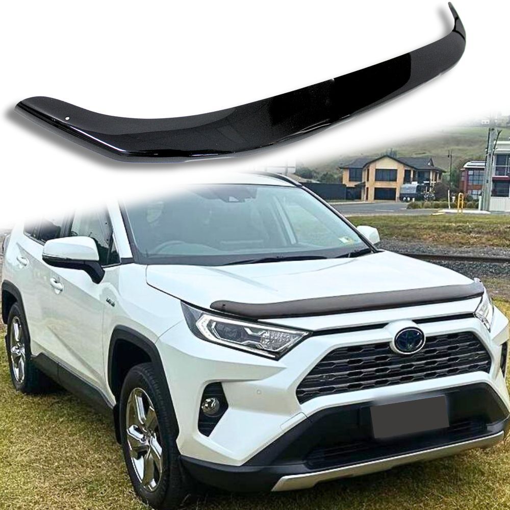 Bonnet Protector Fits Toyota Rav4 2019 Onwards Hood Guard Visor Tint Black