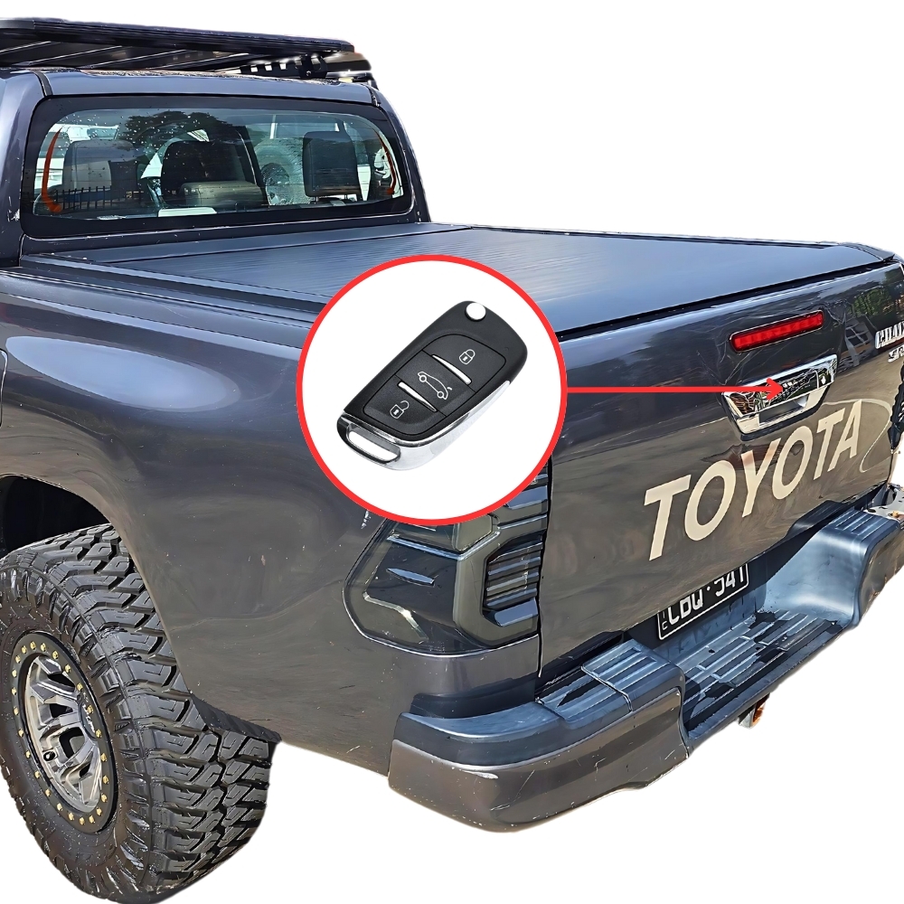 Cobra 4x4 Tailgate Tail gate Central Locking Kit Suits Hilux 2015 - 2024 Original Remote Controlled Automatic Keyless Entry