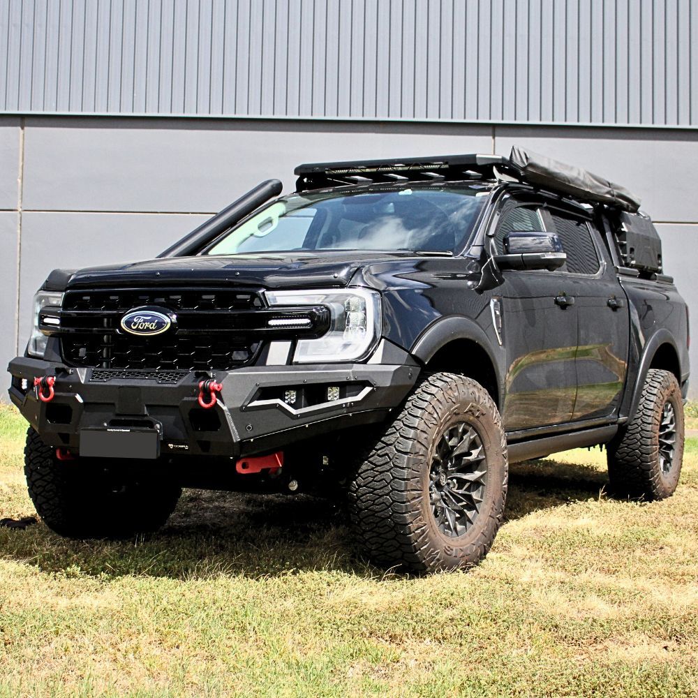 Cobra 4x4 Gen 2 Heavy Duty Dynamic Steel Bull Bar Bullbar Suits Ranger Next Gen 2022 Onwards Hoopless Winch Compatible Bar