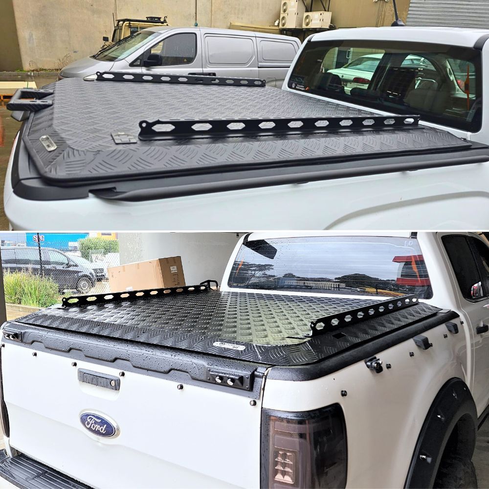 Lockable Aluminium Hard Tub Lid Tonneau Cover Fits Holden Colorado 2012 Onwards Dual Cab Side Rail Gas Strut Lift