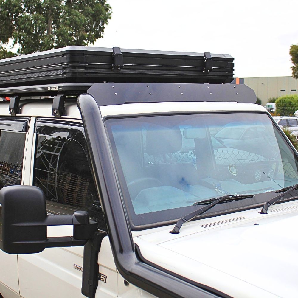 Cobra 4x4 3mm Thick Wind Deflector Suit 142 CM Wide Flat Aluminium Roof Rack With Channel Nuts Platform