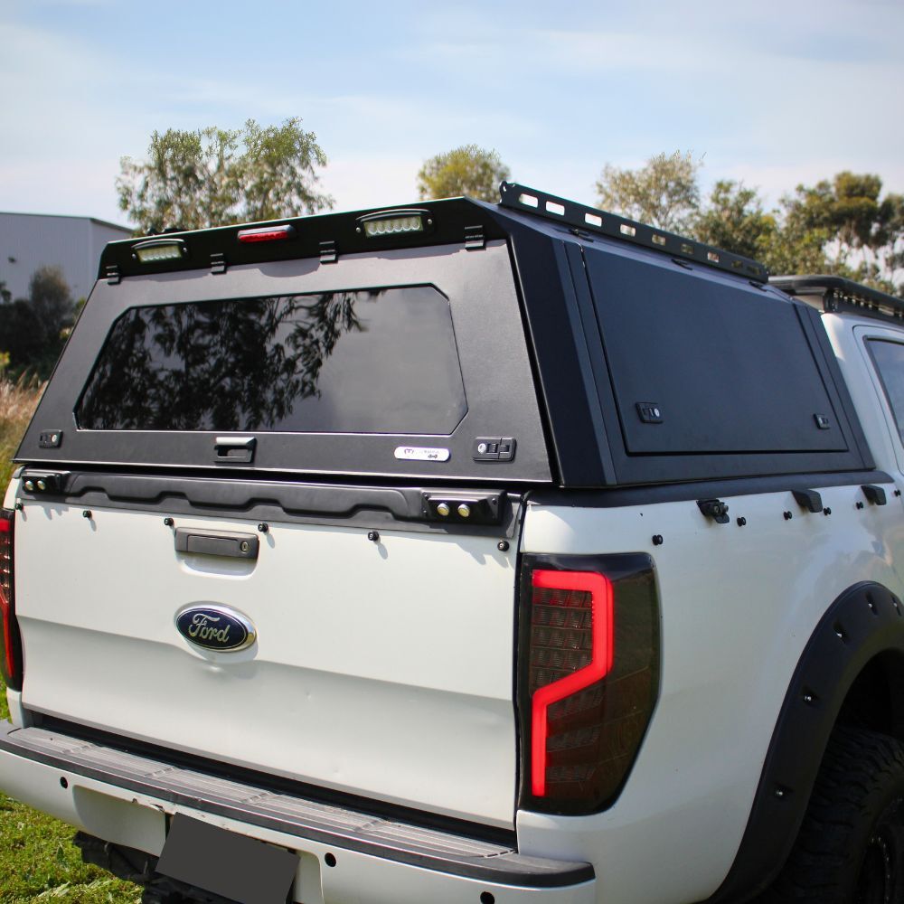 Cobra 4x4 Gen 2 Aluminium UTE Tub Canopy fits Great Wall Motor GWM Cannon Alpha 2024 Onwards Tradie Black Heavy duty