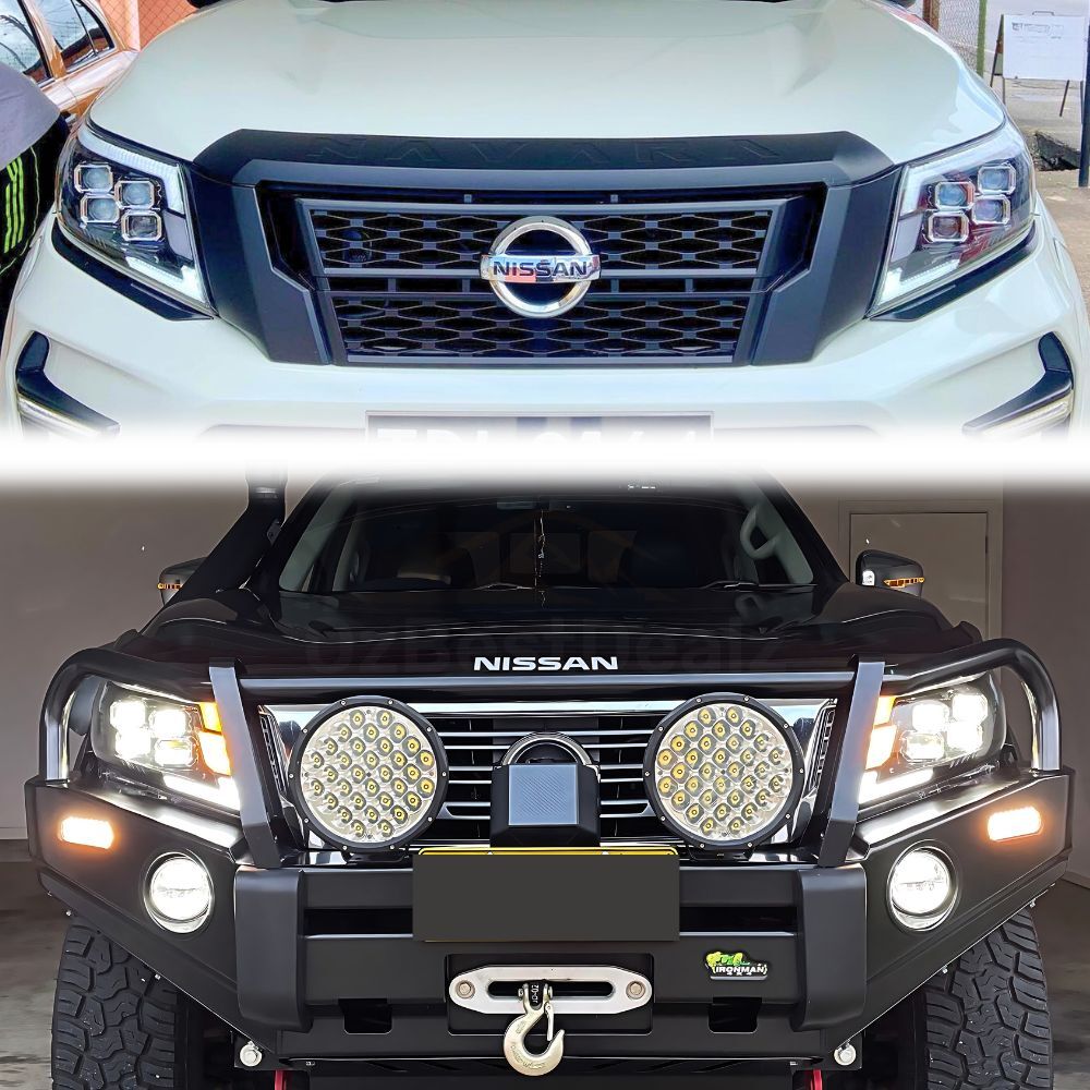 Spider Eye Update to Facelift Full LED Head Lights Suits Nissan Navara NP300 D23 2015 - 2020 - LED model only