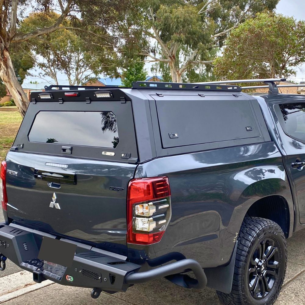 Cobra 4x4 Gen 2 Aluminium UTE Tub Canopy fits Mitsubishi Triton MV 2024 Onwards Tradie Black Aluminum Heavy duty