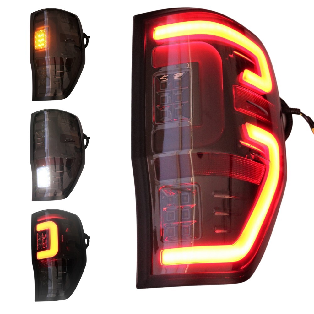 Smoked Black Tail Lights Led For Ford Ranger Px1 Px2 Px3 2011 2020