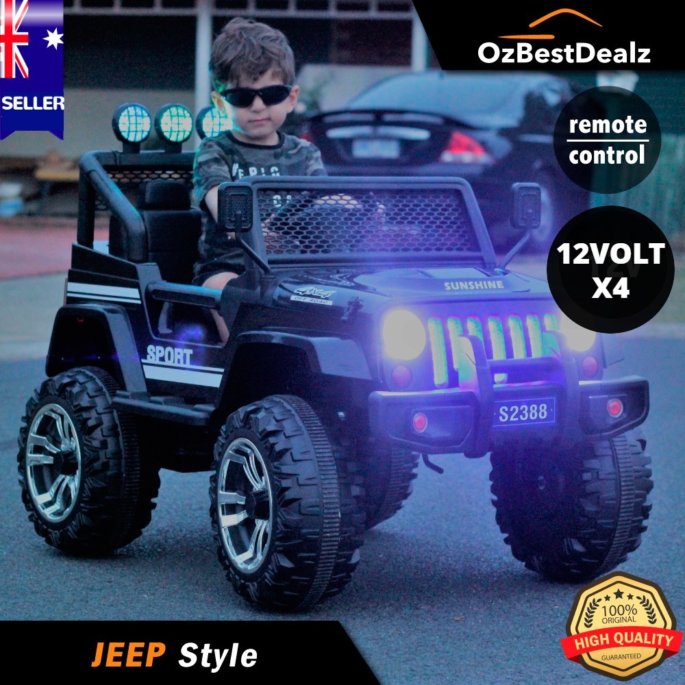 kids black jeep