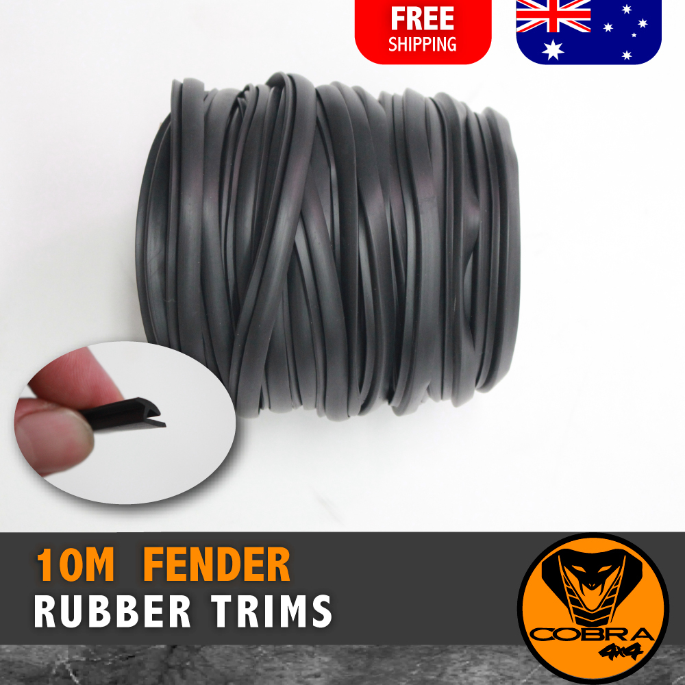 Fender Flare Rubber Trims Seals Flares Fenders 10m Meters Wheel Arch 4x4  4WD H Shape