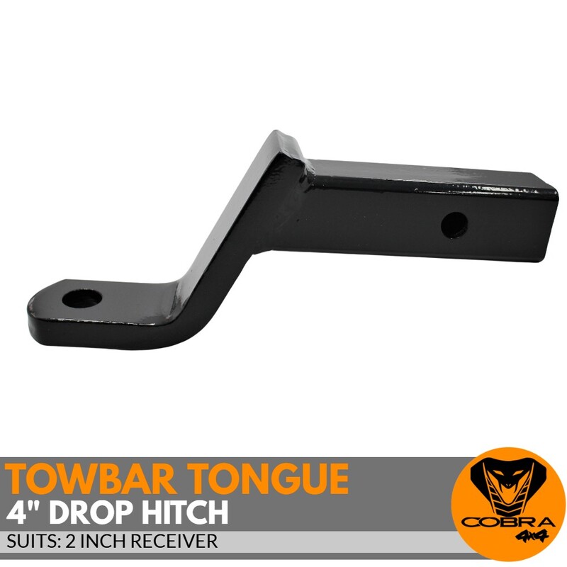 2 Inch Drop Down Tongue Towball Mount Hitch Receiver Tow Ball 4wd 4x4