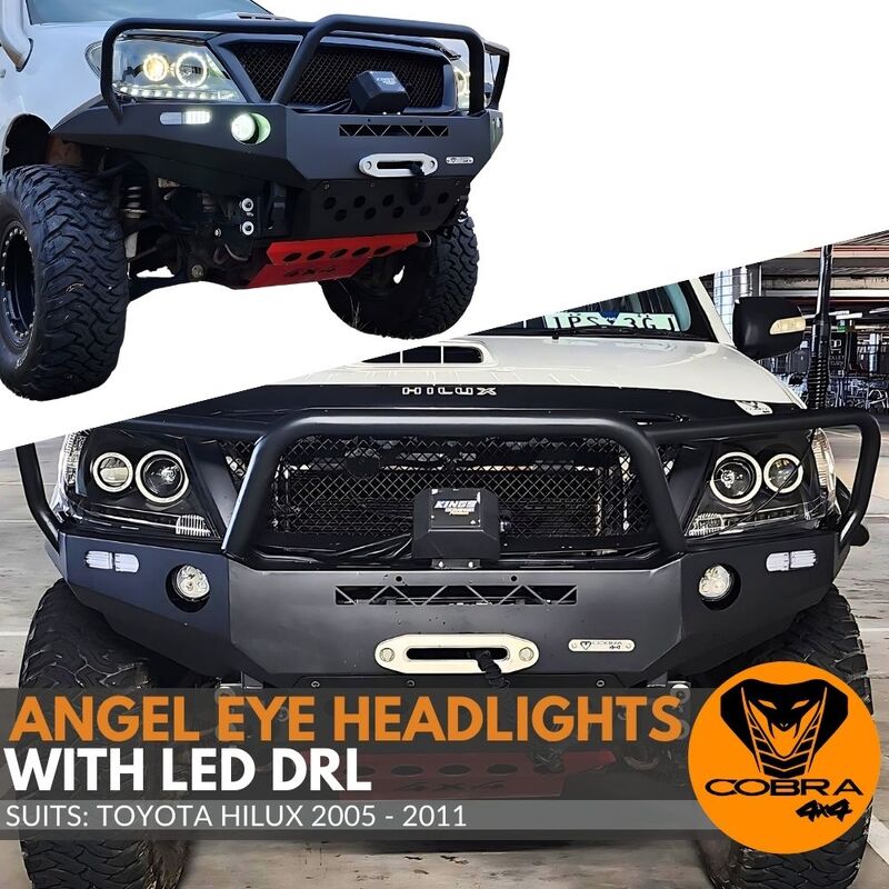 nissan navara d22 halo headlights